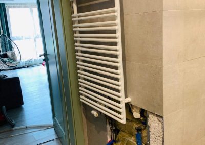 Osuszanie łazienki.